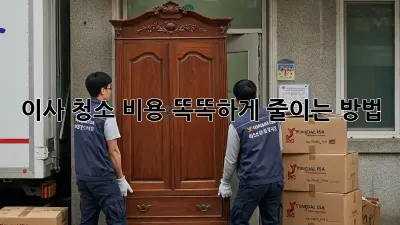 이사 청소, 비용 똑똑하게 줄이는 방법!